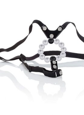 CALEXOTICS - LOVERS THONG W. PLEASURE PEARLS