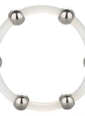 CALEXOTICS - STEEL BEADED SILICONE RING XL