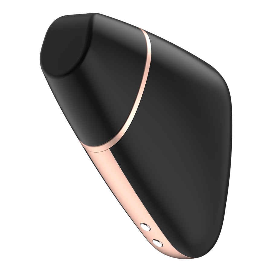SATISFYER - LOVE TRIANGLE AIR PULSE STIMULATOR & VIBRATOR BLACK - Image 2