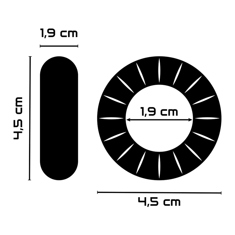 POWERING- SUPER FLEXIBLE AND RESISTANT PENIS RING 4.5CM PR07 CLEAR - Image 4