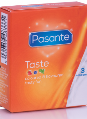 PASANTE - CONDOMS FLAVORS 3 UNITS
