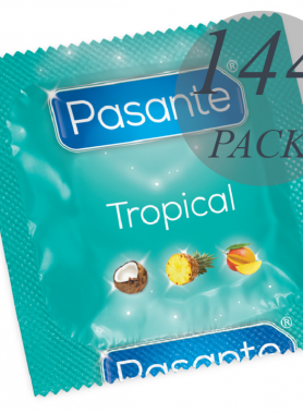 PASANTE - CONDOMS TROPICAL FLAVORS 144 UNITS