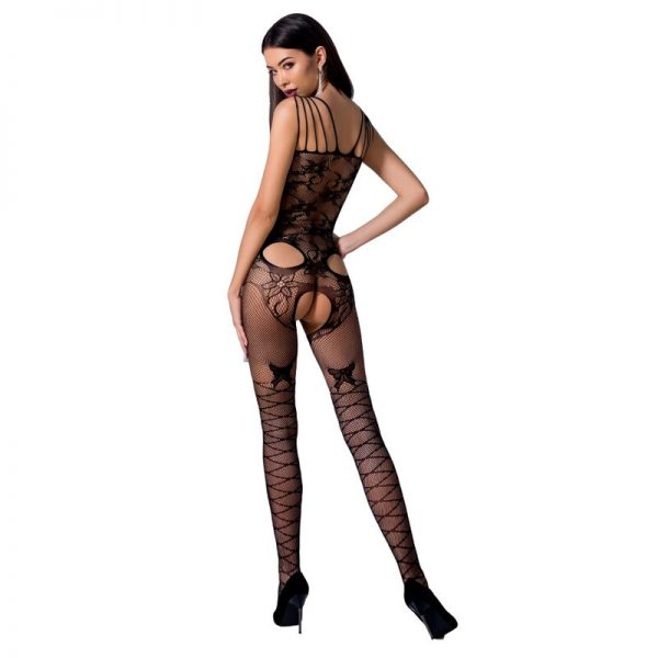 PASSION - WOMAN BS076 BODYSTOCKING ONE SIZE BLACK