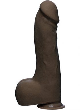 DOC JOHNSON MASTER D 10.5 INCH ULTRASKYN BROWN