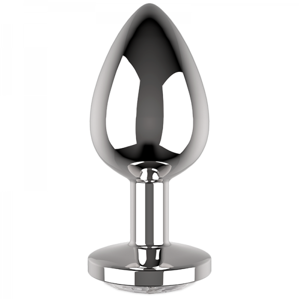 COQUETTE CHIC DESIRE - ANAL PLUG METAL WHITE COLOR SIZE L 4 X 9 CM - Image 3