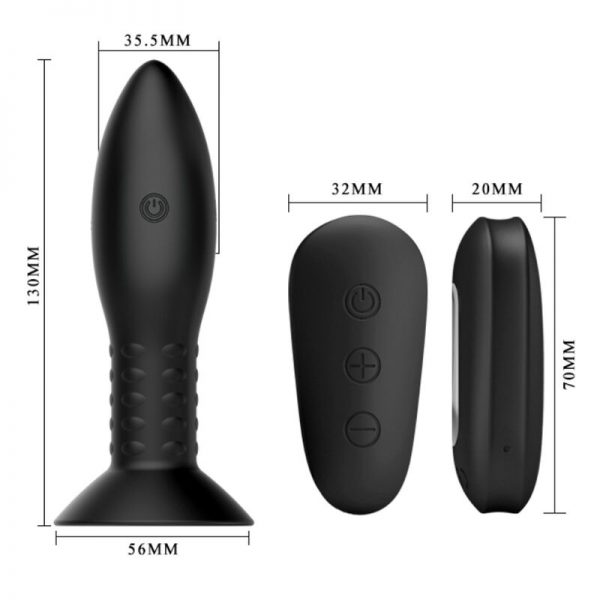 MR PLAY - PLUG WITH BLACK ROTATING BALLS REMOTE CONTROL - Image 5