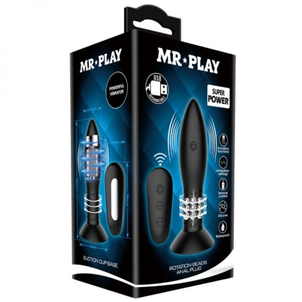 MR PLAY - PLUG WITH BLACK ROTATING BALLS REMOTE CONTROL - Image 7