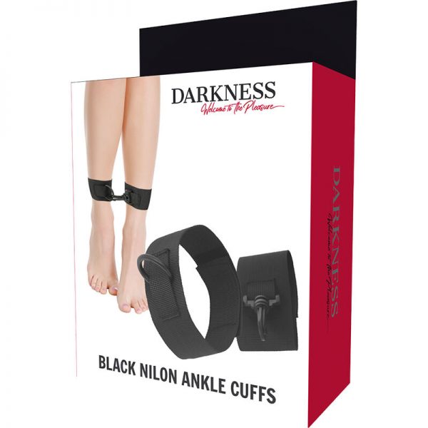 DARKNESS - BLACK NYLON ANKLE CUFFS - Image 2