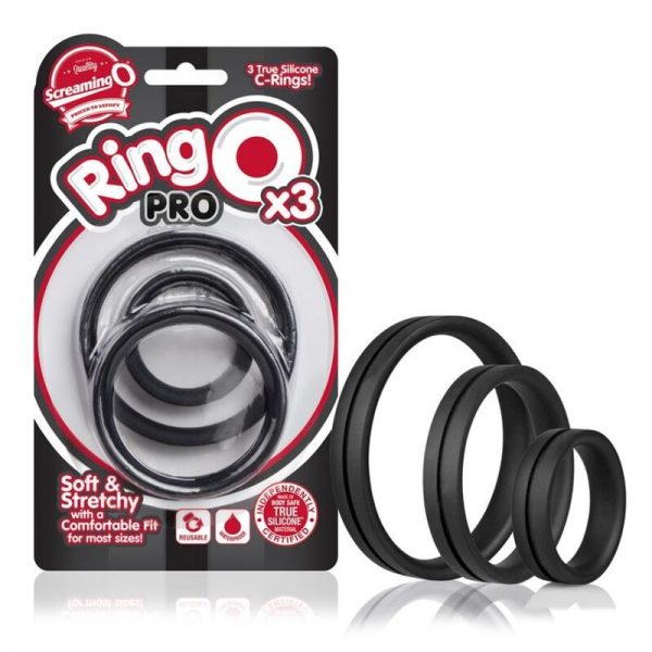 SCREAMING O RINGO PRO XXL COCK RING - BLACK - Image 2