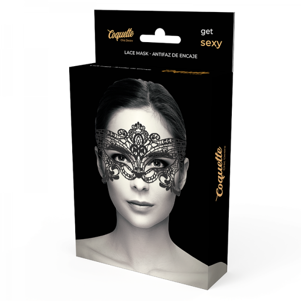 COQUETTE CHIC DESIRE - LACE MASK BLACK - Image 2