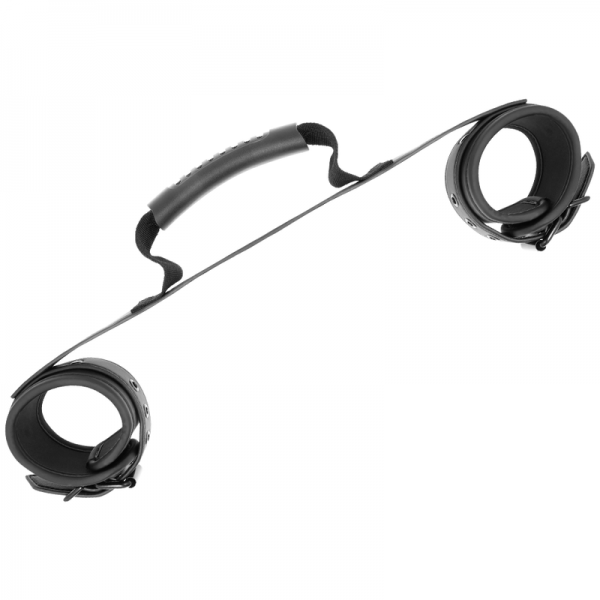 FETISH SUBMISSIVE - NOPRENE LINING HANDCUFFS WITH HANDLE - Image 4