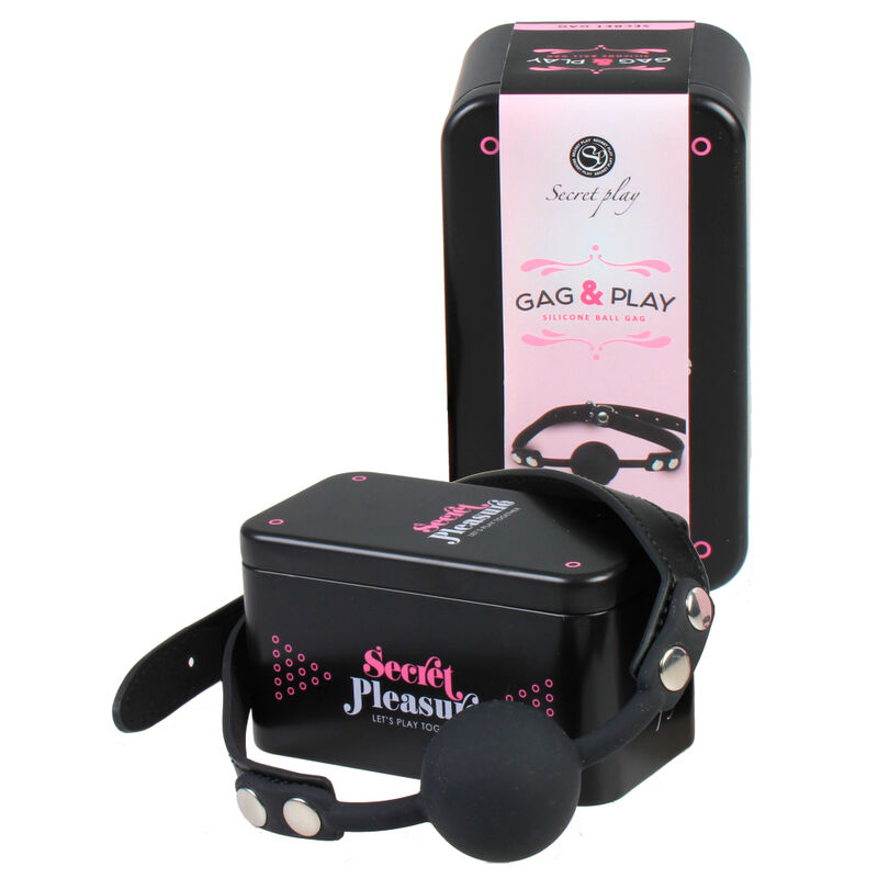 SECRETPLAY BLACK SILICONE GAG BALL - Image 2