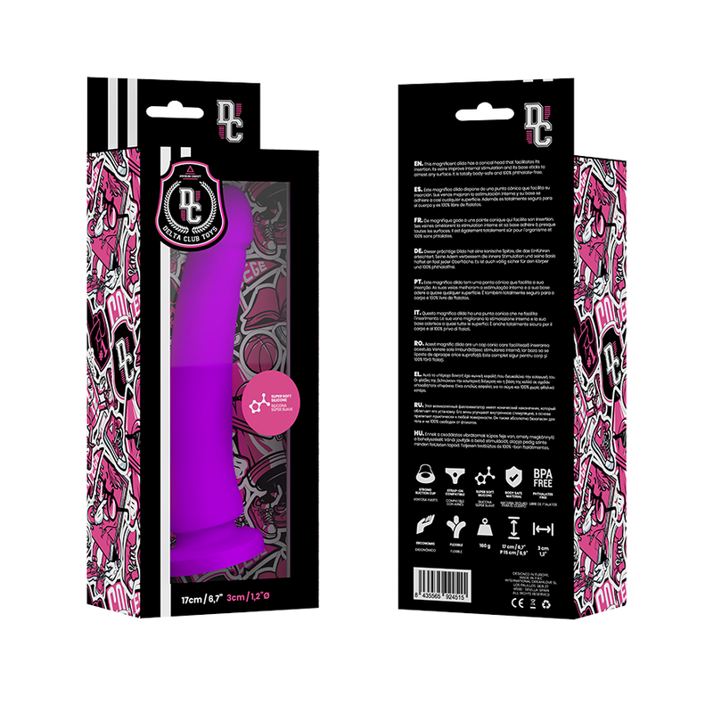 DELTA CLUB - TOYS LILAC DILDO MEDICAL SILICONE 17 CM -O- 3 CM - Image 2