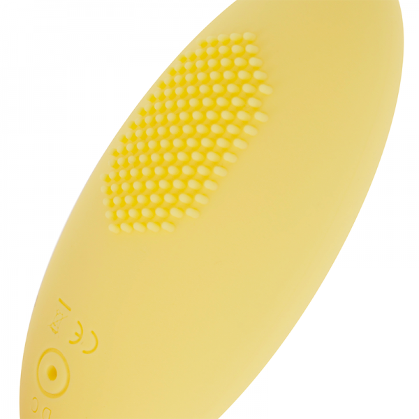 OHMAMA - TEXTURED VIBRATING EGG 10 MODES YELLOW - Image 2