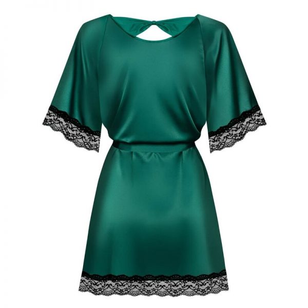 OBSESSIVE - SENSUELIA PEIGNOIR - GREEN S/M - Image 4