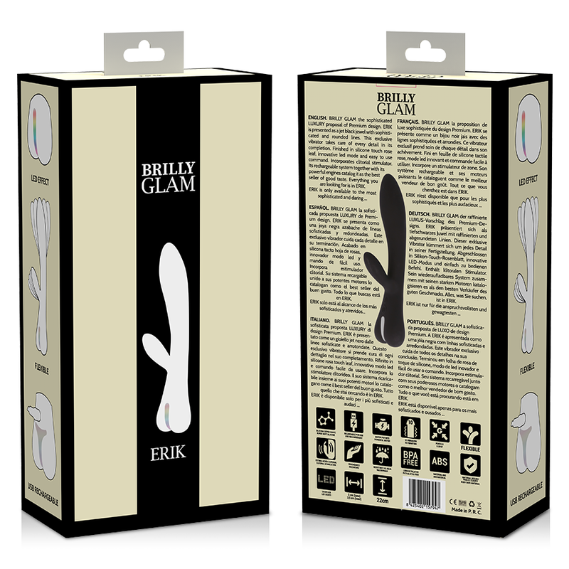 BRILLY GLAM ERIK VIBRATOR BLACK - Image 9