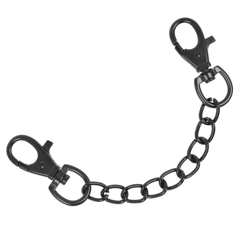 FETISH SUBMISSIVE DARK ROOM - VEGAN LEATHER ANKLE HANDCUFFS WITH NEOPRENE LINING - Image 2