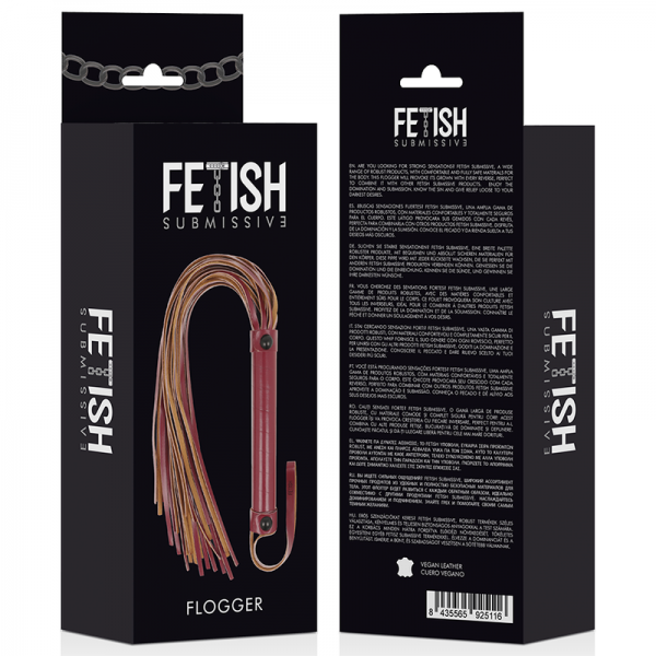 FETISH SUBMISSIVE DARK ROOM - VEGAN LEATHER WHIP - Image 4