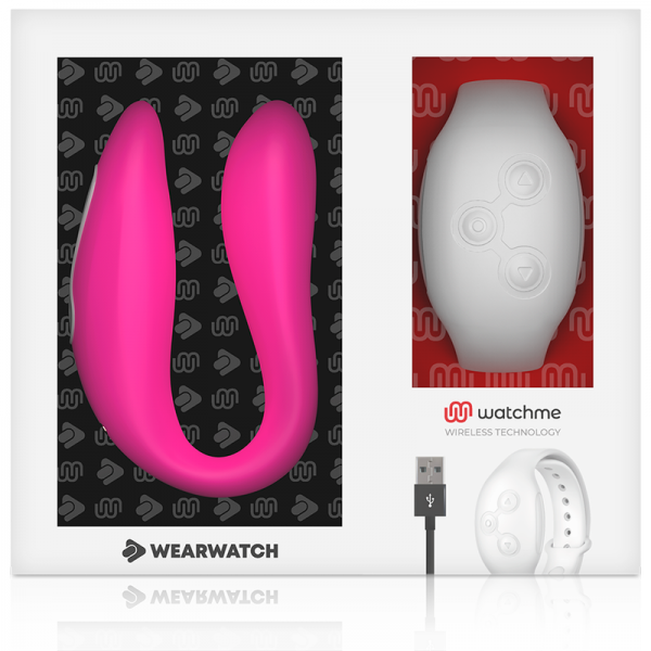 WEARWATCH - WATCHME DUAL TECHNOLOGY VIBRATOR FUCHSIA / SNOW - Image 7