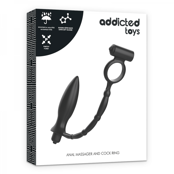 ADDICTED TOYS - ANAL PLUG WITH VIBRATORY RING - Image 4