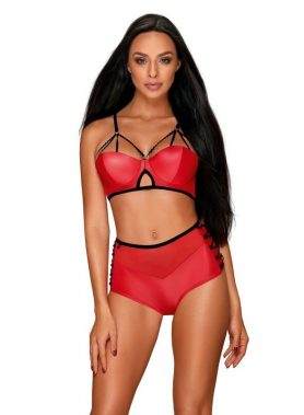 OBSESSIVE - LEATHERIA SET TWO PIECES L/XL