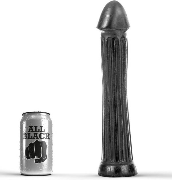 ALL BLACK - PLUG DILDO 31 CM