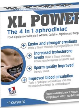 XL POWER APHRODISIAC AND ERECTION CAPSULES 10 CAP