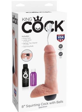 KING COCK - REALISTIC NATURAL EJACULATOR PENIS 20.32 CM