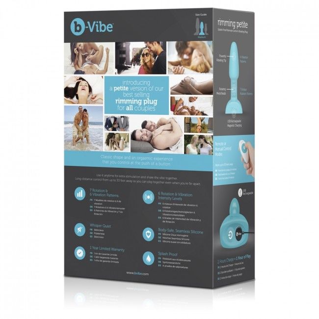 B-VIBE - RIMMING REMOTE CONTROL ANAL PLUG PETITE TEAL - Image 7
