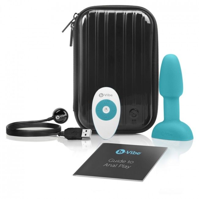 B-VIBE - RIMMING REMOTE CONTROL ANAL PLUG PETITE TEAL - Image 8