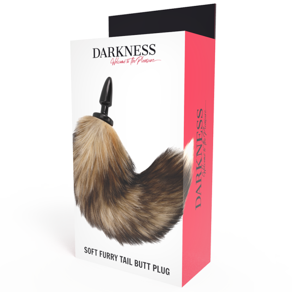 DARKNESS - NATURAL TAIL WITH SILICONE ANAL PLUG 10 CM - Image 3