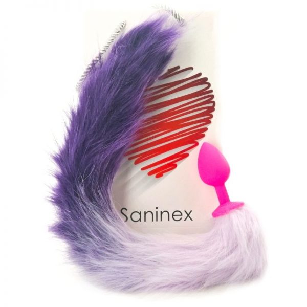 SANINEX SENSATION PLUG WITH LILAC TAIL