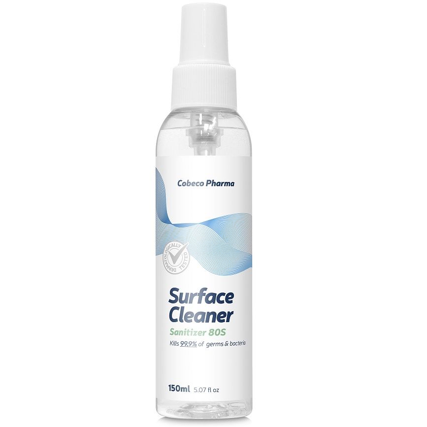 SURFACE CLEANER SANITIZER 80% 150ML /en/de/fr/es/it/nl/