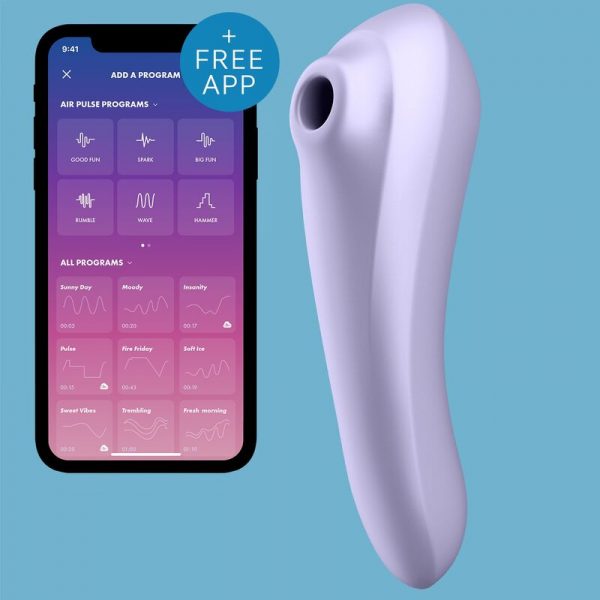 SATISFYER - DUAL PLEASURE AIR PULSE VIBRATOR MAUVE - Image 4