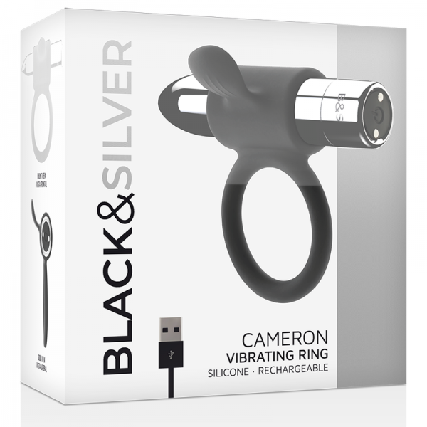 BLACK&SILVER CAMERON RECHARGEABLE RING SILVER - Image 5