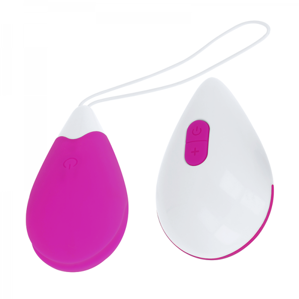 OHMAMA - TEXTURED VIBRATING EGG 10 MODES PURPLE AND WHITE - Image 2