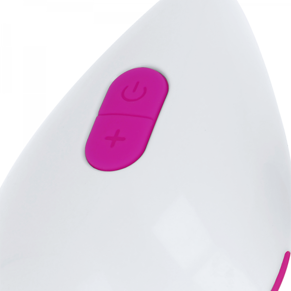 OHMAMA - TEXTURED VIBRATING EGG 10 MODES PURPLE AND WHITE - Image 4