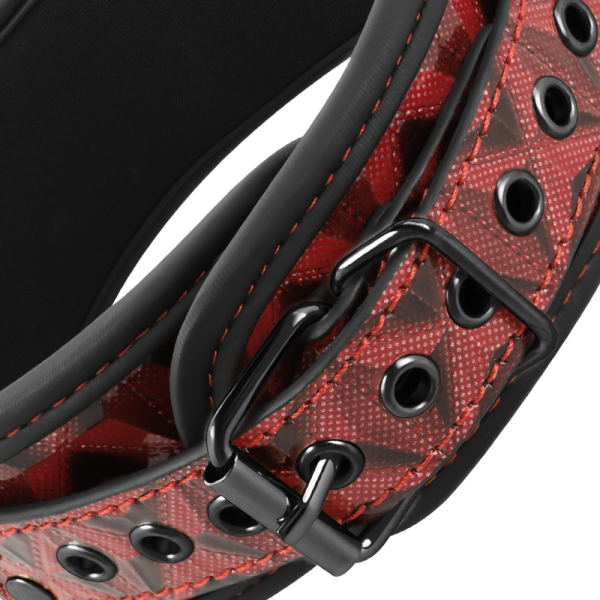 BEGME - RED EDITION PREMIUM VEGAN LEATHER COLLAR WITH NEOPRENE LINING - Image 4