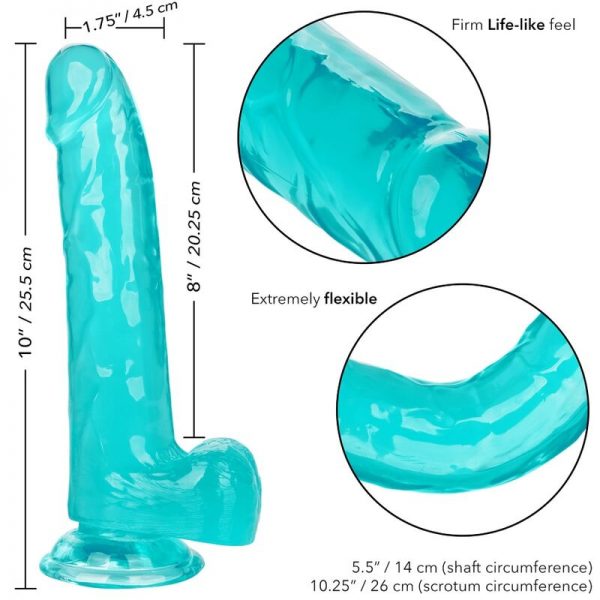 CALEXOTICS - SIZE QUEEN DILDO BLUE 20.3 CM - Image 6