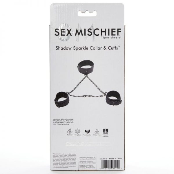 SEX & MICHIEF - SHADOW SPARKLE COLLAR AND CUFFS - Image 4