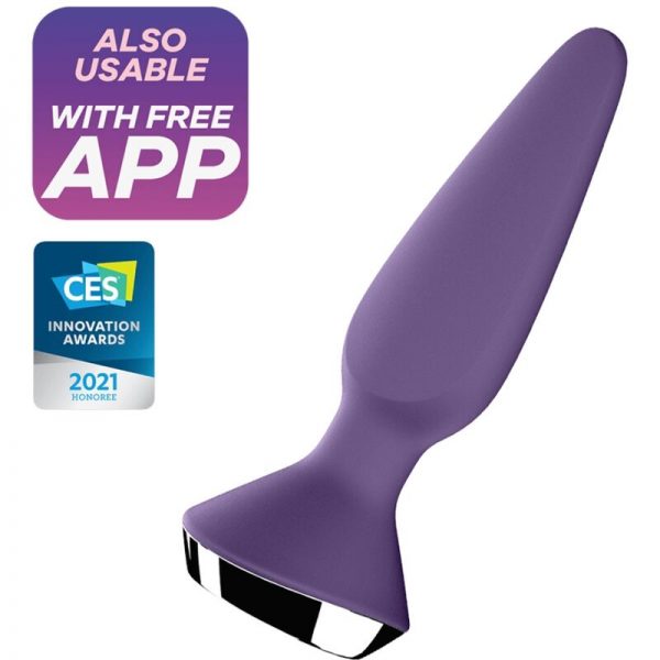 SATISFYER PLUG ILICIOUS 1 PLUG VIBRATOR - PURPLE