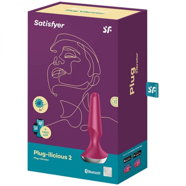 SATISFYER - PLUG ILICIOUS 2 PLUG VIBRATOR BERRY - Image 5