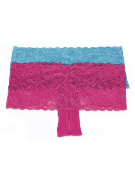 Shirley of Hollywood 59 Stretch Lace Boy Short Pink