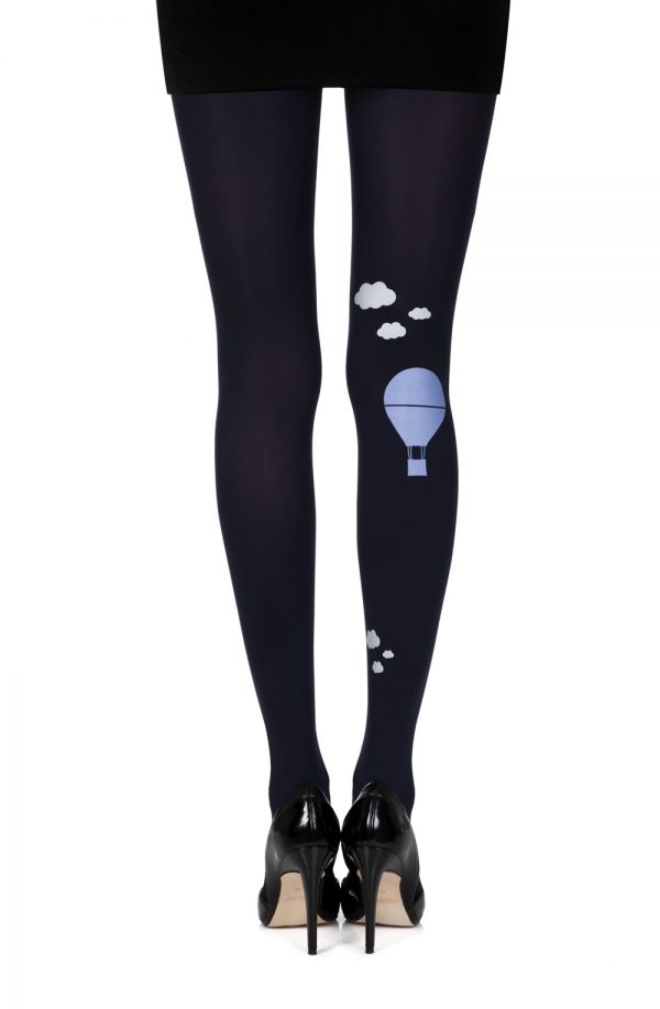 Zohara "Hot Air Balloon" Blue Print Tights