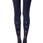 Zohara Love Me Tender" Navy Print Tights"