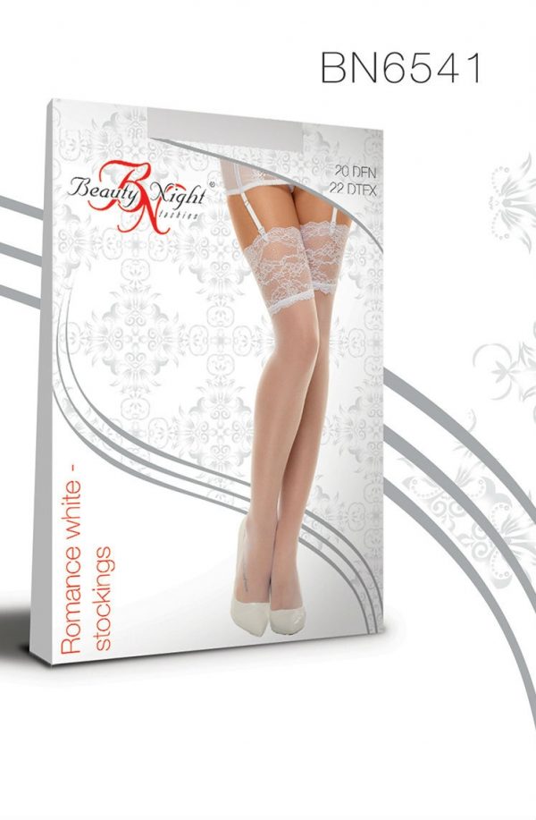 Beauty Night BN6541 Romance Stockings White - Image 7