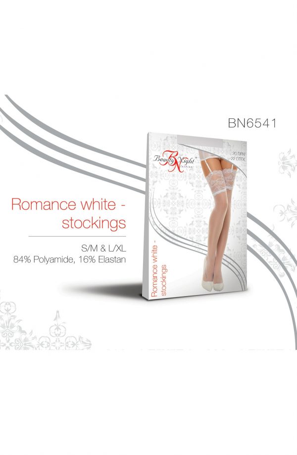 Beauty Night BN6541 Romance Stockings White - Image 8