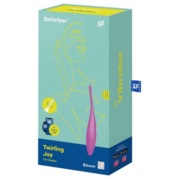 SATISFYER - TWIRLING JOY CLIT TIP VIBRATOR FUCHSIA - Image 4