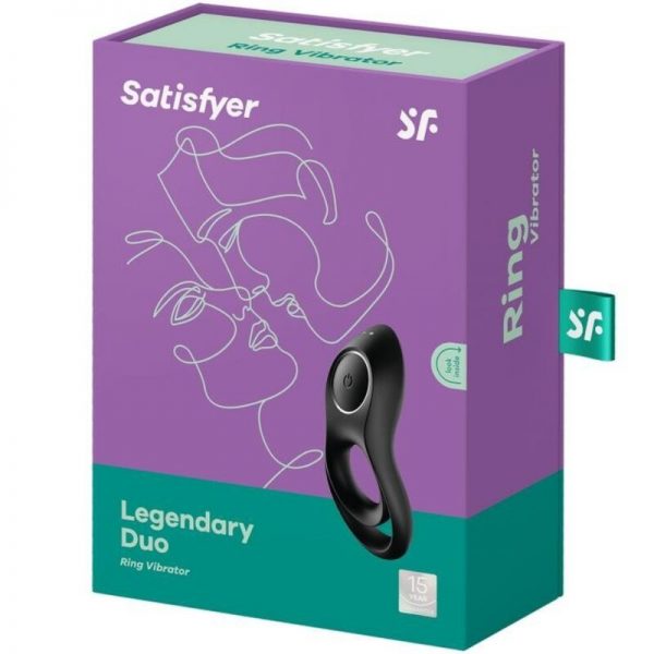 SATISFYER - LEGENDARY DUO RING VIBRATOR BLACK - Image 4