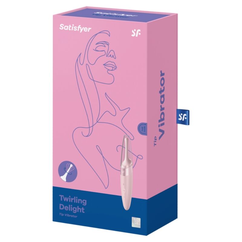 SATISFYER - TWIRLING DELIGHT CLIT TIP VIBRATOR PINK - Image 3